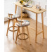 Scandinavian Solid Wood Counter Table Chair Set