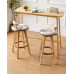 Scandinavian Solid Wood Counter Table Chair Set
