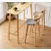 Scandinavian Solid Wood Counter Table Chair Set