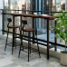 American Outdoor Preserved Wood Bar Table Balcony Window High Stool Table Chairs Home Outdoor Bar Table American Outdoor Preserved Wood Bar Table Balcony Window High Stool Table Chairs Home Outdoor Bar Table