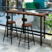 American Outdoor Preserved Wood Bar Table Balcony Window High Stool Table Chairs Home Outdoor Bar Table American Outdoor Preserved Wood Bar Table Balcony Window High Stool Table Chairs Home Outdoor Bar Table