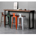 Iron Metal Bar Stool Wooden Bar Chair