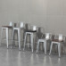 Iron Metal Bar Stool Wooden Bar Chair
