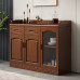 Wooden Sideboard Cupboard Wine Cabinet Tea Cupboard Multifunctional Kitchen Tea Chest Home Preparing Cupboard Bowl Cupboard Cabinet