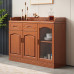 Wooden Sideboard Cupboard Wine Cabinet Tea Cupboard Multifunctional Kitchen Tea Chest Home Preparing Cupboard Bowl Cupboard Cabinet