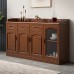 Wooden Sideboard Cupboard Wine Cabinet Tea Cupboard Multifunctional Kitchen Tea Chest Home Preparing Cupboard Bowl Cupboard Cabinet