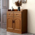 Wooden Sideboard Cupboard Wine Cabinet Tea Cupboard Multifunctional Kitchen Tea Chest Home Preparing Cupboard Bowl Cupboard Cabinet