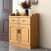 Wooden Sideboard Cupboard Wine Cabinet Tea Cupboard Multifunctional Kitchen Tea Chest Home Preparing Cupboard Bowl Cupboard Cabinet