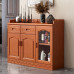 Wooden Sideboard Cupboard Wine Cabinet Tea Cupboard Multifunctional Kitchen Tea Chest Home Preparing Cupboard Bowl Cupboard Cabinet