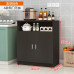 Multifunctional Cabinet Microwave Cupboard Storage Tea Water Sideboard Dining Cabinet