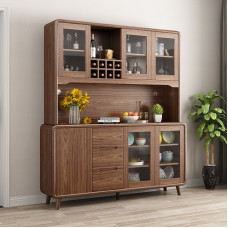 New Chinese Style Kitchen Cupboard Storage Cabinet Wall Mounted Wine Cabinet