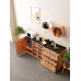 Japanese Style Dining Sideboard Tea Water Cabinet Nordic Storage Cabinet Solid Wood Prep Cabinet Cupboard Multifunctional Iwaya Board Water Dispenser