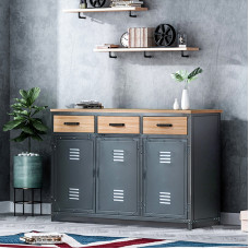 Iron table side cabinet retro buffet cabinet tea water storage cabinet storage cabinet restaurant kitchen wine cabinet storage cabinet