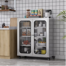 304 stainless steel kitchen cupboard buffet sideboard dining storage cabinet kitchen storage cabinet movable storage cabinet