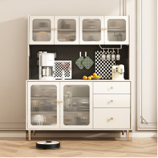 Light Luxury Creamwind Dining Side Cabinet Storage Cabinet Modern Minimalist Living Room Wallside Cabinet Kitchen Cupboard Storage Cabinet