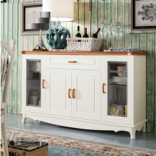 Mediterranean Side Cabinets Modern Simple Wooden Lockers