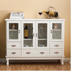 Solid Wood Tea Cabinets Simple Storage Cabinet Cupboard Kitchen Cabinet