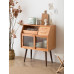 Nordic Real Wood Slab Sideboard Minimalist Wall Storage Shelf Cabinet Slim Japanese Style Tea Cart