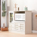 Simple Modern Solid Wood Microwave Oven Cabinet Countertop Cabinet Kitchen Bowl Cupboard