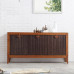 Southeast Asian Style Solid Wood Cabinet Dining Room Furniture Bamboo Storage Sideboard