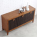 Southeast Asian Style Solid Wood Cabinet Dining Room Furniture Bamboo Storage Sideboard