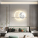 Modern Luxury Creative Round Wall Lights Decor for Living Room Book Room