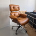 Leather Executive Office Lounge Chair Home Computer Desk Comfy Reclining Executive Chair Office Chair