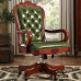 American Leather Boss Chair Vintage Carved Solid Wood Swivel Office Chair Home Office Adjustable Anchor Chair American Leather Boss Chair Vintage Carved Solid Wood Swivel Office Chair Home Office Adjustable Anchor Chair