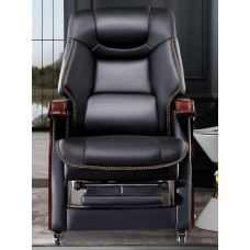 American Boss Leather Solid Wood Class Office Electric Massage Chair Cowhide Computer Chair Home Use American Boss Leather Solid Wood Class Office Electric Massage Chair Cowhide Computer Chair Home Use