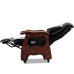 American Boss Leather Solid Wood Class Office Electric Massage Chair Cowhide Computer Chair Home Use