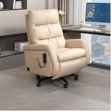 Komene Electric Massage Boss Chair Comfortable Large Ergonomic Office Chair Reclining Home Computer Chair Genuine Leather Komene Electric Massage Boss Chair Comfortable Large Ergonomic Office Chair Reclining Home Computer Chair Genuine Leather