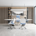 Modern Minimalist Manager Leather Reclining Conference Office Armchair