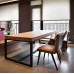 Simple Iron Desk With Solid Wood Computer Desk Negotiating Table Simple Iron Desk With Solid Wood Computer Desk Negotiating Table