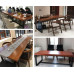 Simple Iron Desk With Solid Wood Computer Desk Negotiating Table Simple Iron Desk With Solid Wood Computer Desk Negotiating Table