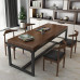 Simple Iron Desk With Solid Wood Computer Desk Negotiating Table Simple Iron Desk With Solid Wood Computer Desk Negotiating Table