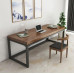 Simple Iron Desk With Solid Wood Computer Desk Negotiating Table Simple Iron Desk With Solid Wood Computer Desk Negotiating Table