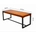 Simple Iron Desk With Solid Wood Computer Desk Negotiating Table Simple Iron Desk With Solid Wood Computer Desk Negotiating Table