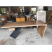 79 inches Nasdac Desk in Dark Oak Loft Office Table 200cm 79 inches Nasdac Desk in Dark Oak Loft Office Table 200cm