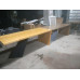79 inches Nasdac Desk in Dark Oak Loft Office Table 200cm 79 inches Nasdac Desk in Dark Oak Loft Office Table 200cm