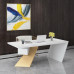 79 inches Nasdack Desk in White Loft Office Table 200cm 79 inches Nasdack Desk in White Loft Office Table 200cm