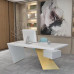 79 inches Nasdack Desk in White Loft Office Table 200cm 79 inches Nasdack Desk in White Loft Office Table 200cm