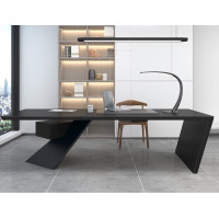 79 inches Nasdack Desk in Black Loft Office Table 200cm 79 inches Nasdack Desk in Black Loft Office Table 200cm