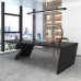 79 inches Nasdack Desk in Black Loft Office Table 200cm