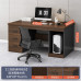 Compact Office Desk Set with Drawer Compact Office Desk Set with Drawer