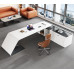 White Office Desk Designer Style High End Minimalistic Stylish Modern Creative Tech Boss White Office Desk Designer Style High End Minimalistic Stylish Modern Creative Tech Boss