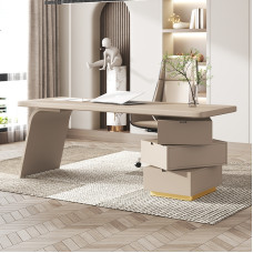 Luxury Cream Style Home Office Computer Desk Boss Desk Minimalist Designer Work Table