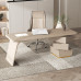 Luxury Cream Style Home Office Computer Desk Boss Desk Minimalist Designer Work Table Luxury Cream Style Home Office Computer Desk Boss Desk Minimalist Designer Work Table