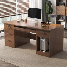Office Desk Modern Minimalist PC Home Work Desk Chinese Style Imitation Wood Table