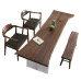 North American Black Walnut Wooden Slab Office Tea Table Desk buffet ebony rosewood North American Black Walnut Wooden Slab Office Tea Table Desk buffet ebony rosewood