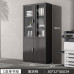 Wood Office File Cabinet modern minimalistic glass door floor storage cabinet Wood Office File Cabinet modern minimalistic glass door floor storage cabinet